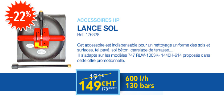 promotion lance sol pour nettoyeur haute pression