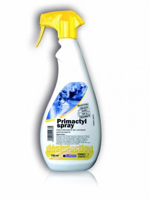 Primactyl Spray est un produit de nettoyage désinfectant idéal pour le  milieu hospitalier