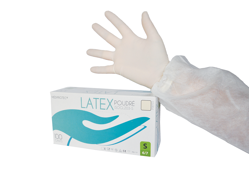 gant latex poudré gants à usage unique