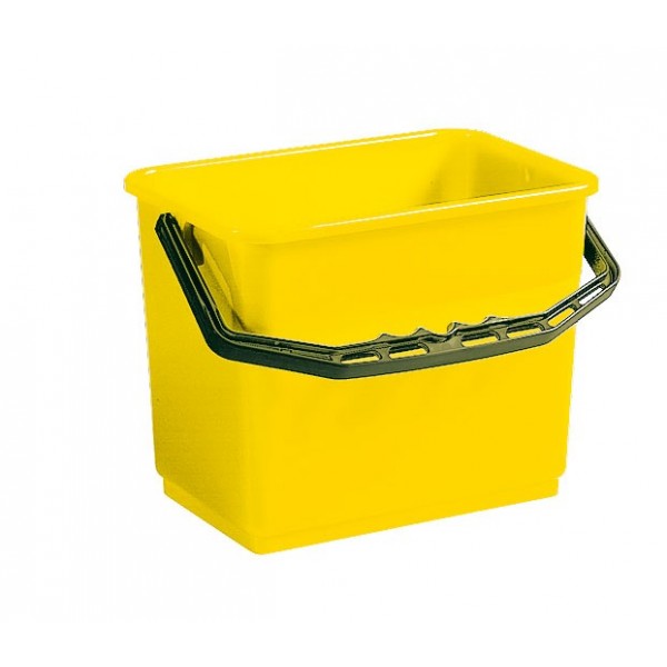 seau jaune 4l accessoires chariots de ménage et lavage