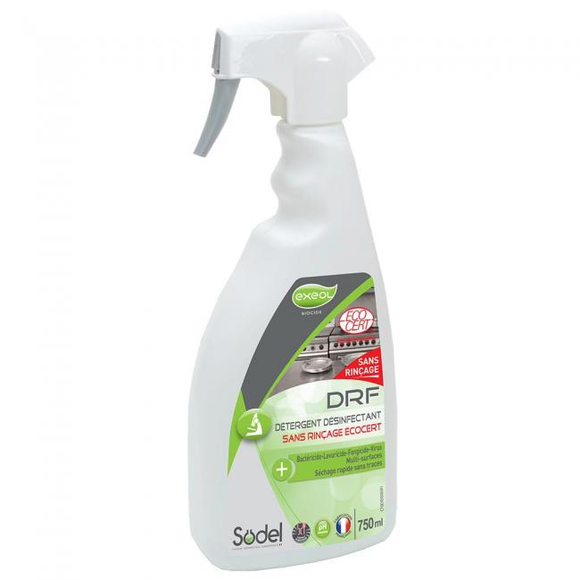 Surfaces & sols DRF DESINFECTANT SANS RINCAGE ECOCERT 750ML