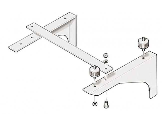 Accessoires HP optionnels Support mural acier inox nettoyeur HP poste fixe AR PRO BC 1240 / 42