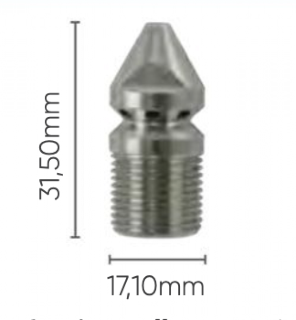 Gicleurs Gicleur furet inox 04 G 3/8M avec jet frontal