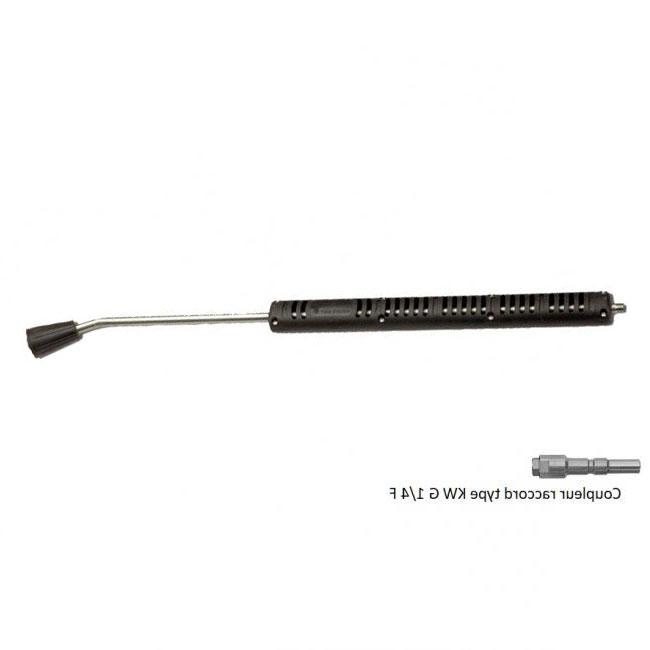 Accessoires HP optionnels Lance simple 200 cm acier chromé M KW/F G 1/4 coudée NHP(sans gicleur)
