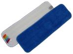 Lavage à plat système à languettes FRANGE VELCRO 44x13 CM MICROFIBRE BLEUE