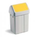 Poubelles POUBELLE FLIP FLAP COUVERCLE JAUNE 50L