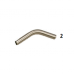 Accessoires 38mm ATEX Tube coudé 30° INOX