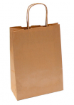 Sacs en papier Kraft naturel Sac Kraft naturel 20+10x29cm Marron / 250U