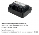 Chaudières Transfo THT 220 volts 12m/amp 2x5 Kv câble THT à clipser PORTOTECHNICA