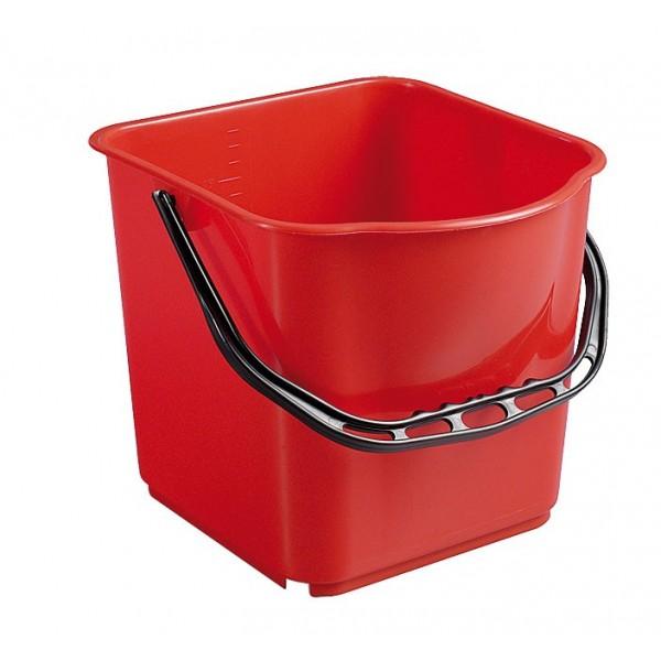 seau rouge 15l accessoires chariots de ménage et lavage