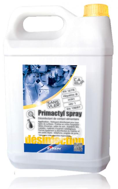 Primactyl Spray est un produit de nettoyage désinfectant idéal pour le  milieu hospitalier