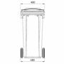 CONTAINER 120L 2 ROUES